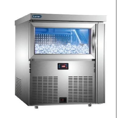 ICM-270P  Stainless Steel 125kgs High End Blue Light Cube Ice Maker Air Cooling Ice Making Machine with Imported Compressor